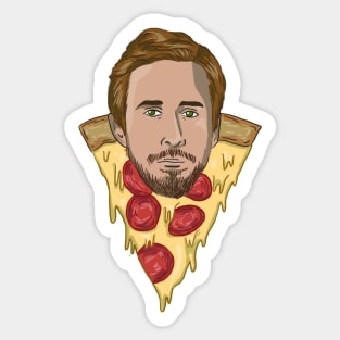 Pizza Ryan Gosling Sticker